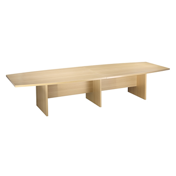 CK 4m Boat-Shaped Boardroom Table - Light Oak