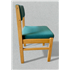 Second Hand Turquoise Wood Frame Visitors Chair  CKU1257